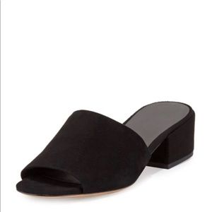 Vince Black Suede Rachelle Heels - Size 8.5